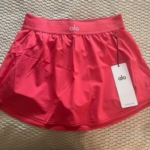 ALO Match Point Skirt Candy Red SZ Med NWT
